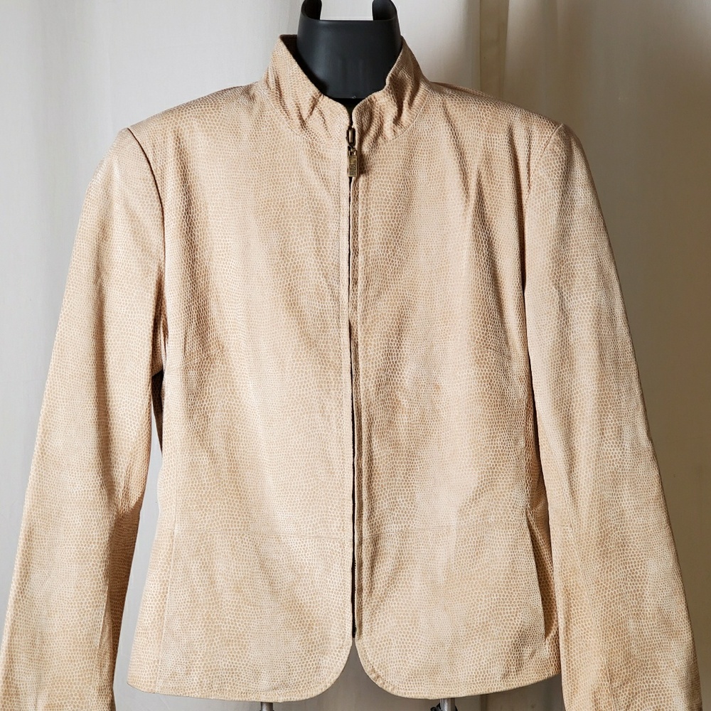 Leather Jacket By Pamela McCoy Collections